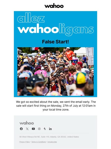 邮件模板创意 Wahoo Fitness 8