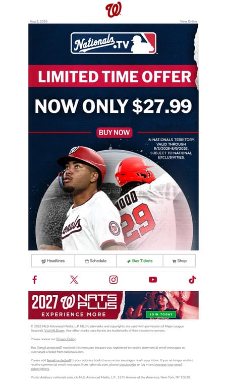 邮件模板创意 Washington Nationals 53