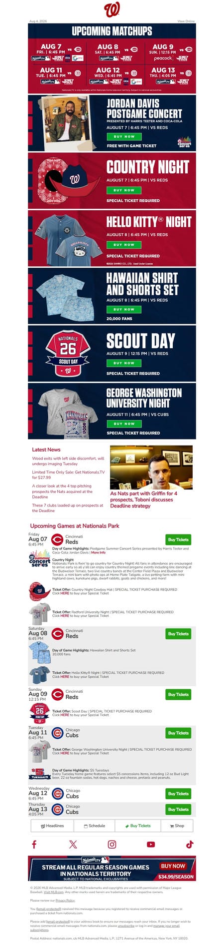 邮件模板创意 Washington Nationals 54