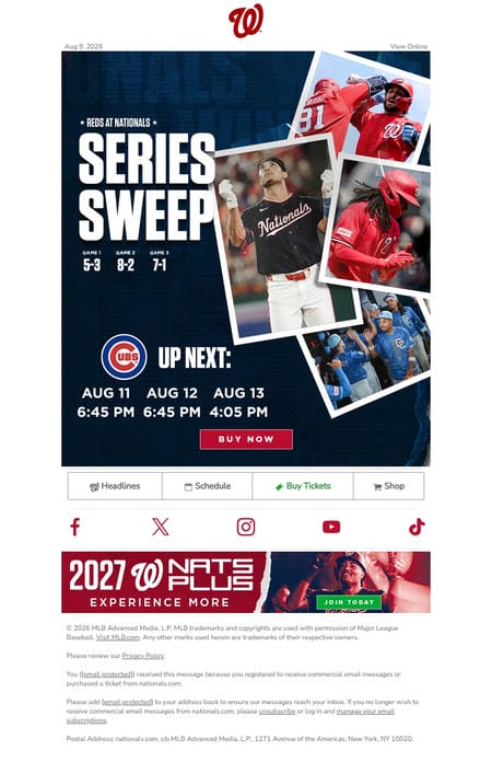 邮件模板创意 Washington Nationals 56