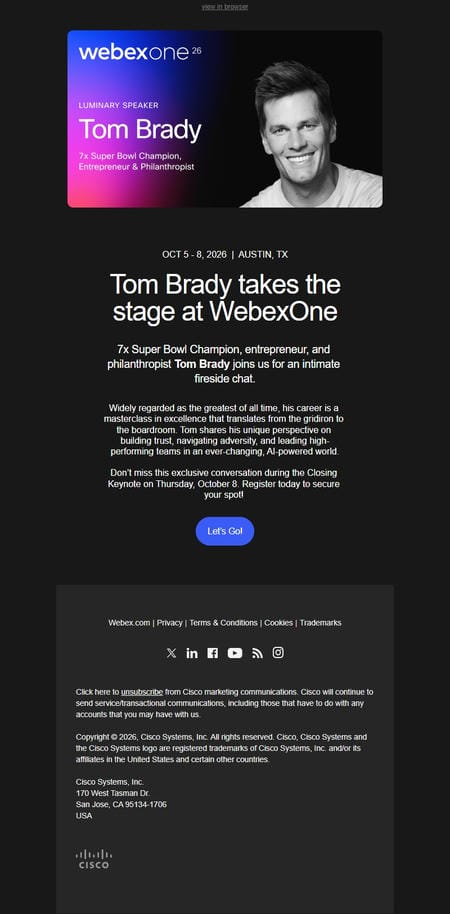 邮件模板创意 Webex 6