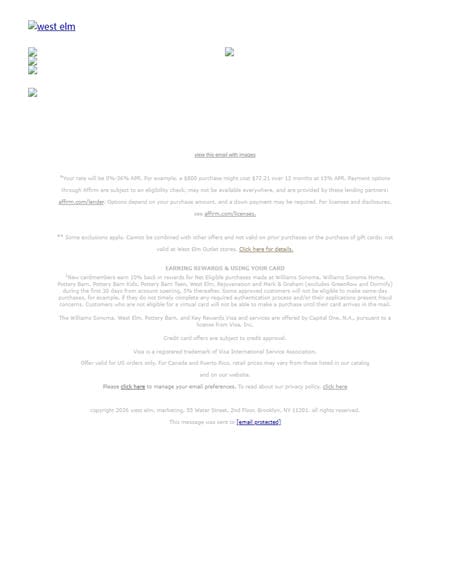 邮件模板创意 West Elm 276