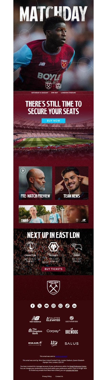 邮件模板创意 West Ham United F C 282