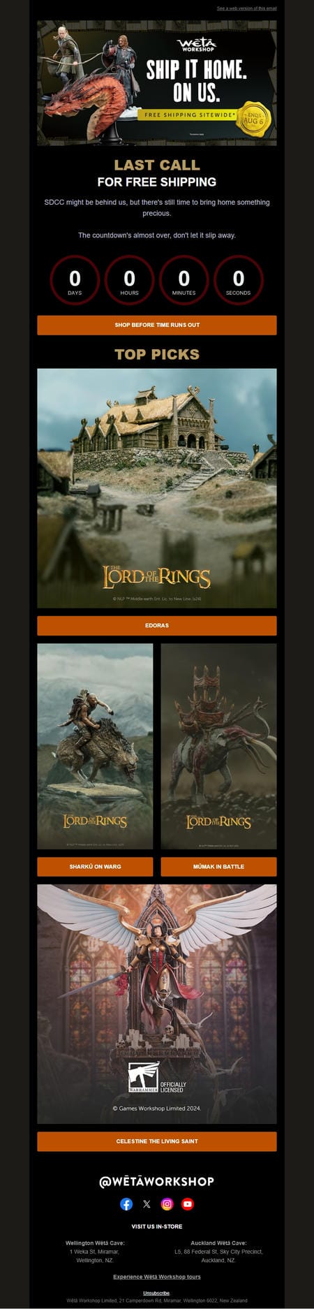 邮件模板创意 Weta Workshop 119