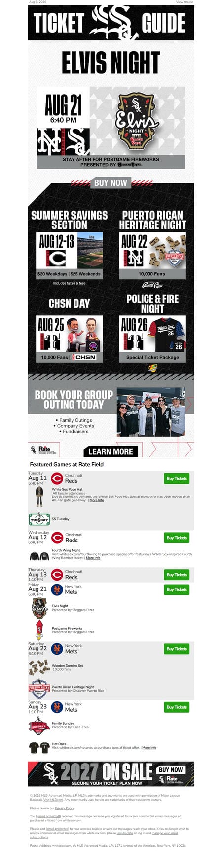 邮件模板创意 White Sox Ticket Guide 15