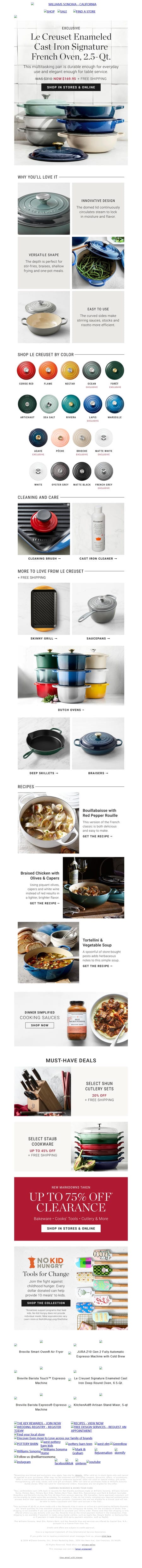 邮件模板创意 Williams Sonoma 141