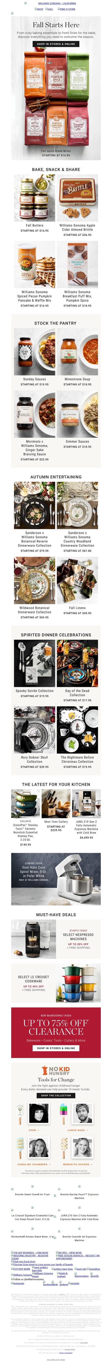 邮件模板创意 Williams Sonoma 142