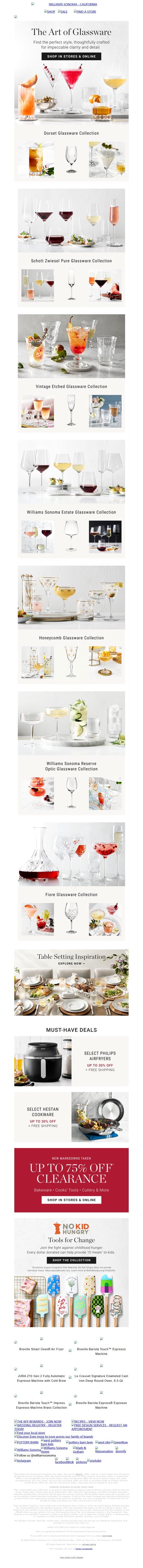 邮件模板创意 Williams Sonoma 150