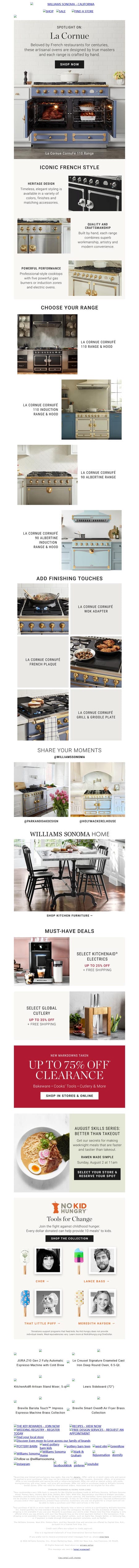 邮件模板创意 Williams Sonoma 160