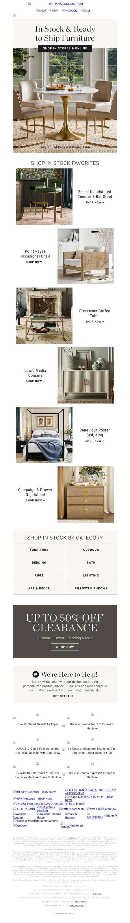 邮件模板创意 Williams Sonoma Home 12