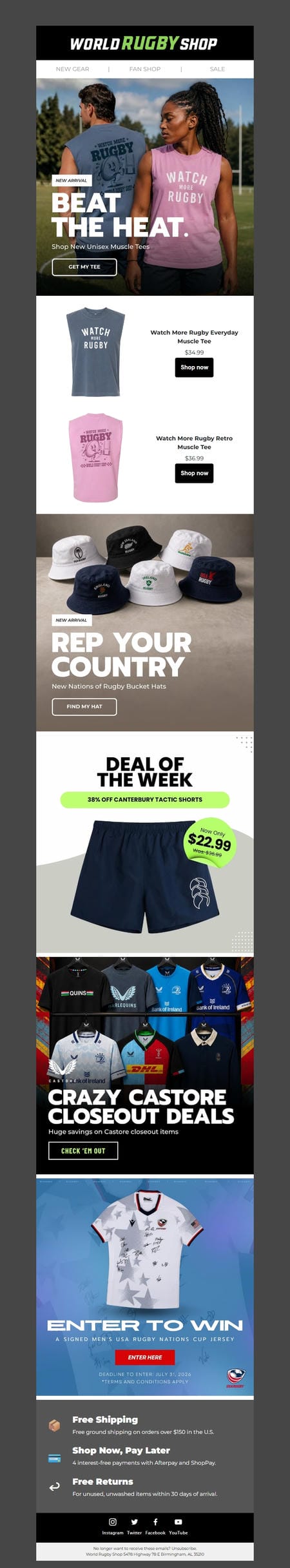 邮件模板创意 World Rugby Shop 152