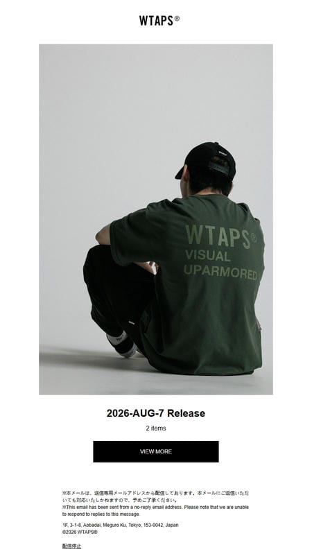 邮件模板创意 Wtaps 19