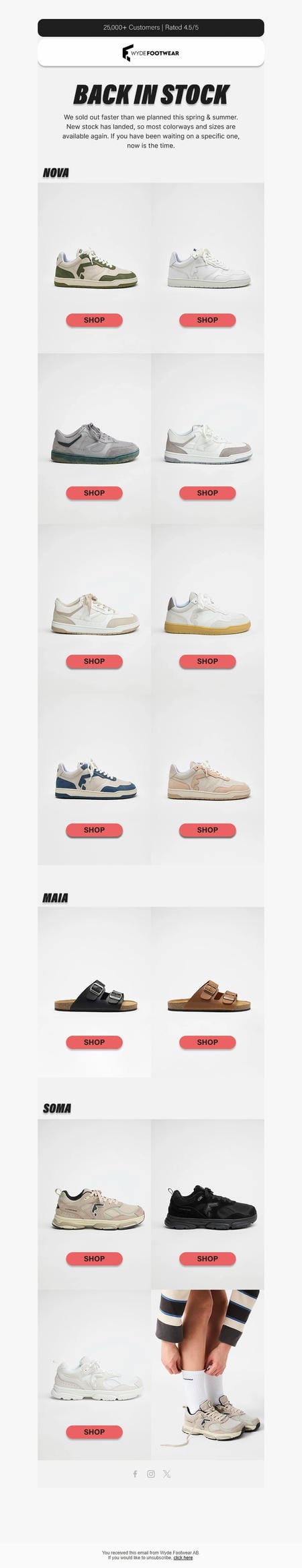 邮件模板创意 Wyde Footwear 92