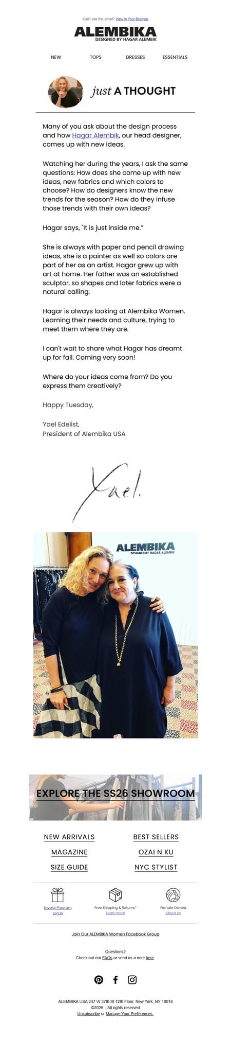 邮件模板创意 Yael Edelist Alembika Usa 7