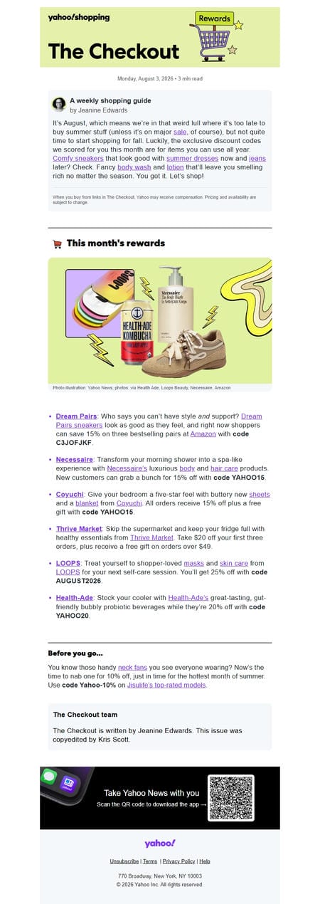 邮件模板创意 Yahoo Shopping 205