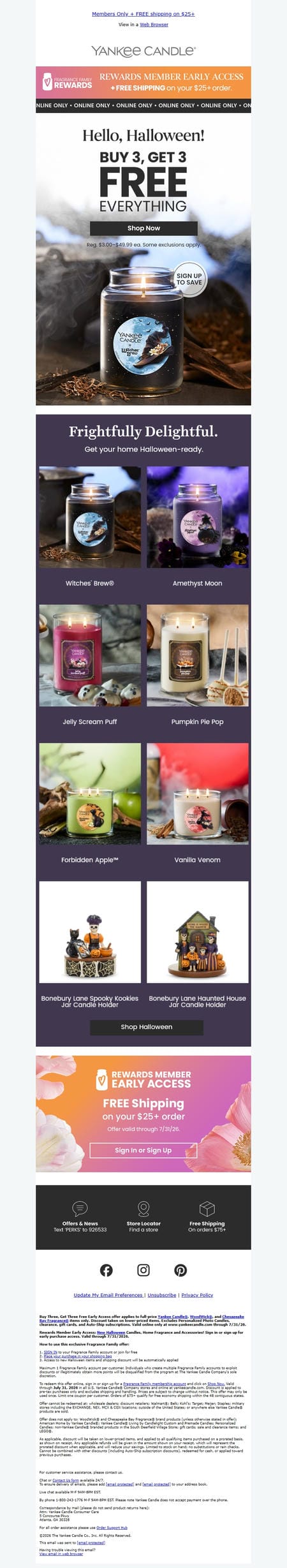 邮件模板创意 Yankee Candle 305