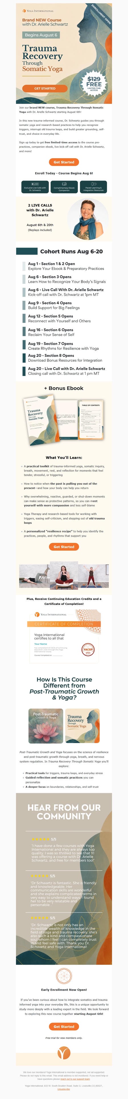 邮件模板创意 Yoga International 168