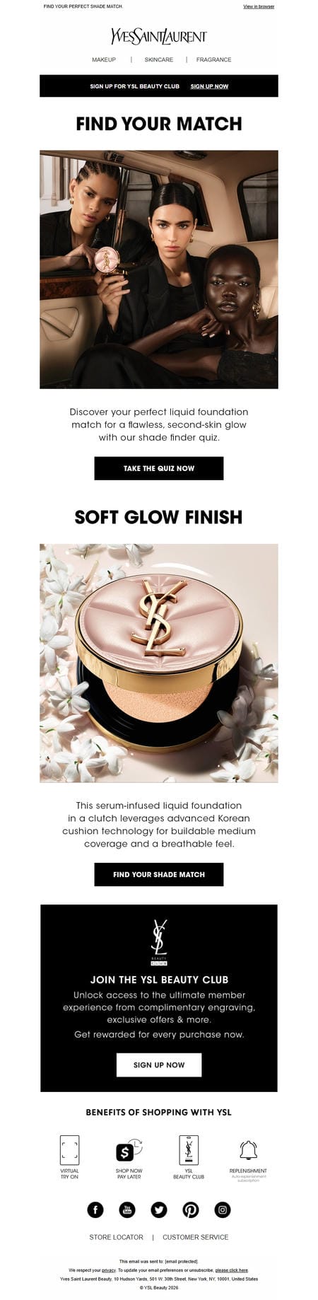邮件模板创意 Ysl Beauty 19