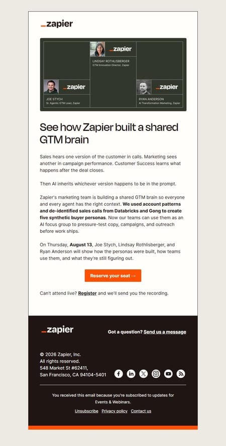邮件模板创意 Zapier 28